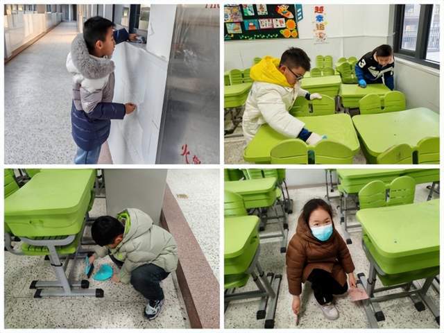 属小学：巧手扮教室 礼迎新学期m6米乐注册淮阴师范学院第一附(图4)